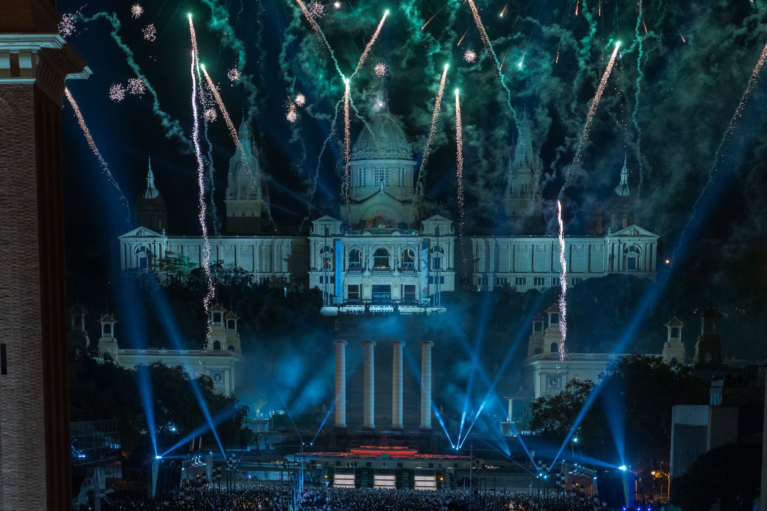 Moment del Piromusical de la Mercè 2024