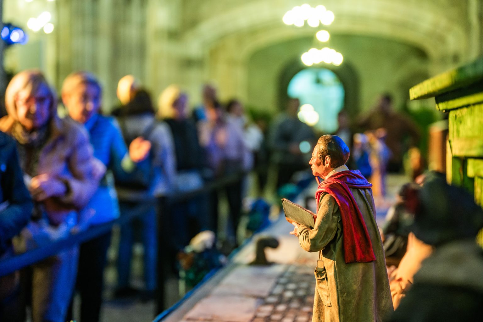 Figuretes del pessebre tradicional del Pati de Carruatges de l’Ajuntament