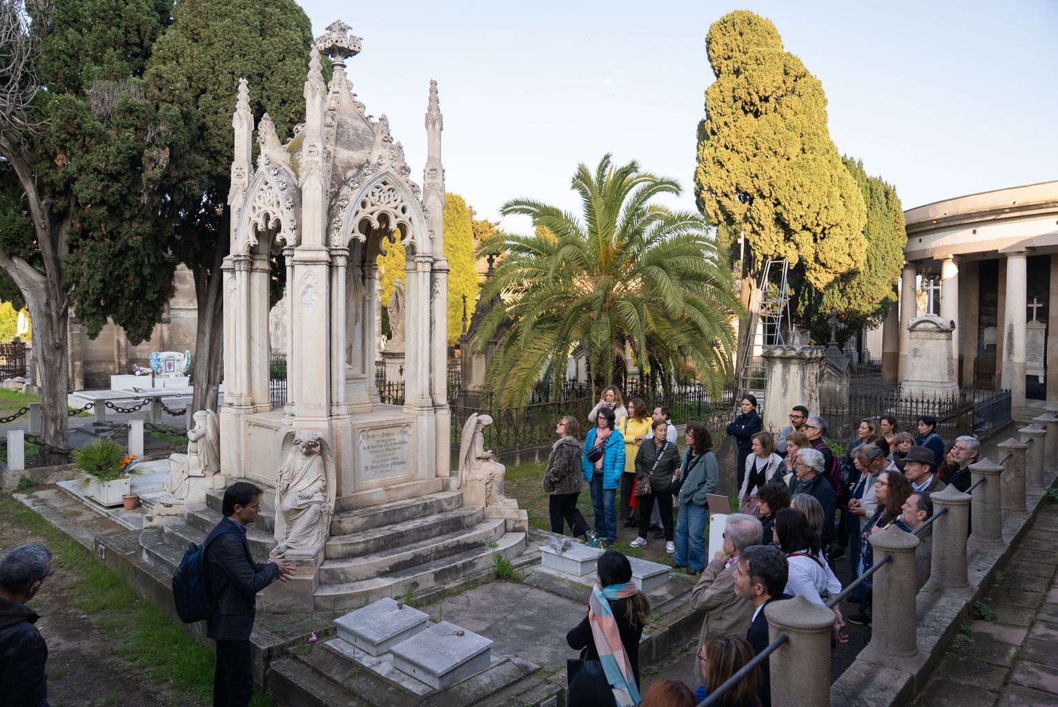 Panteons del Cementiri de Poblenou el dia de la presentació del llibre “Art, arquitectura i memòria al servei de la mort”