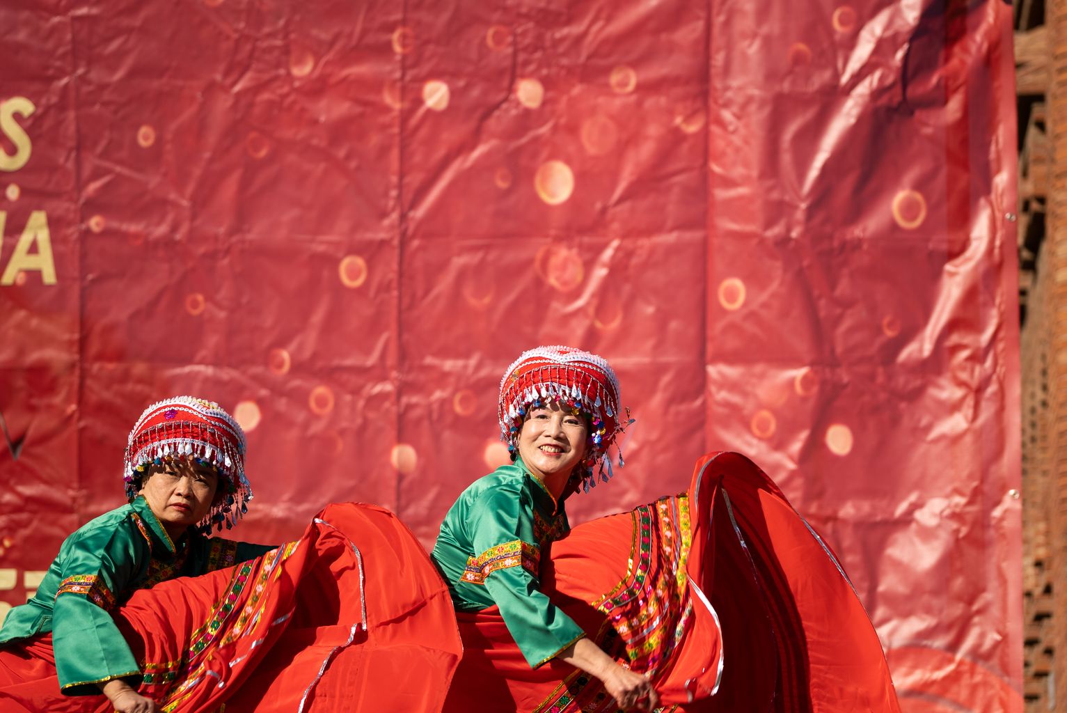 Ball tradicional xinès a l'acte de benvinguda de l'any nou xinès