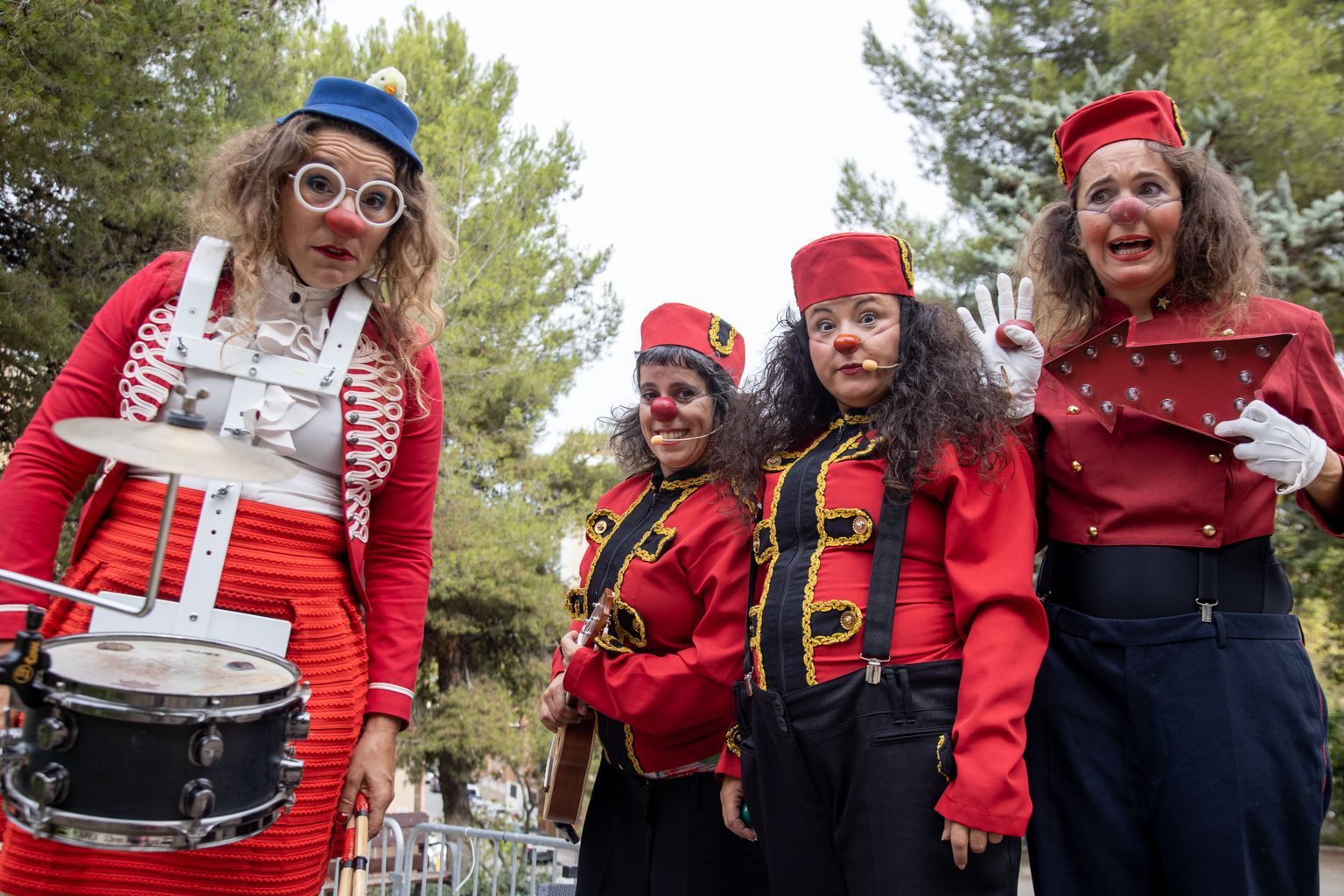 Membres de Pallassos Sense Fronteres en el marc del MAC Festival