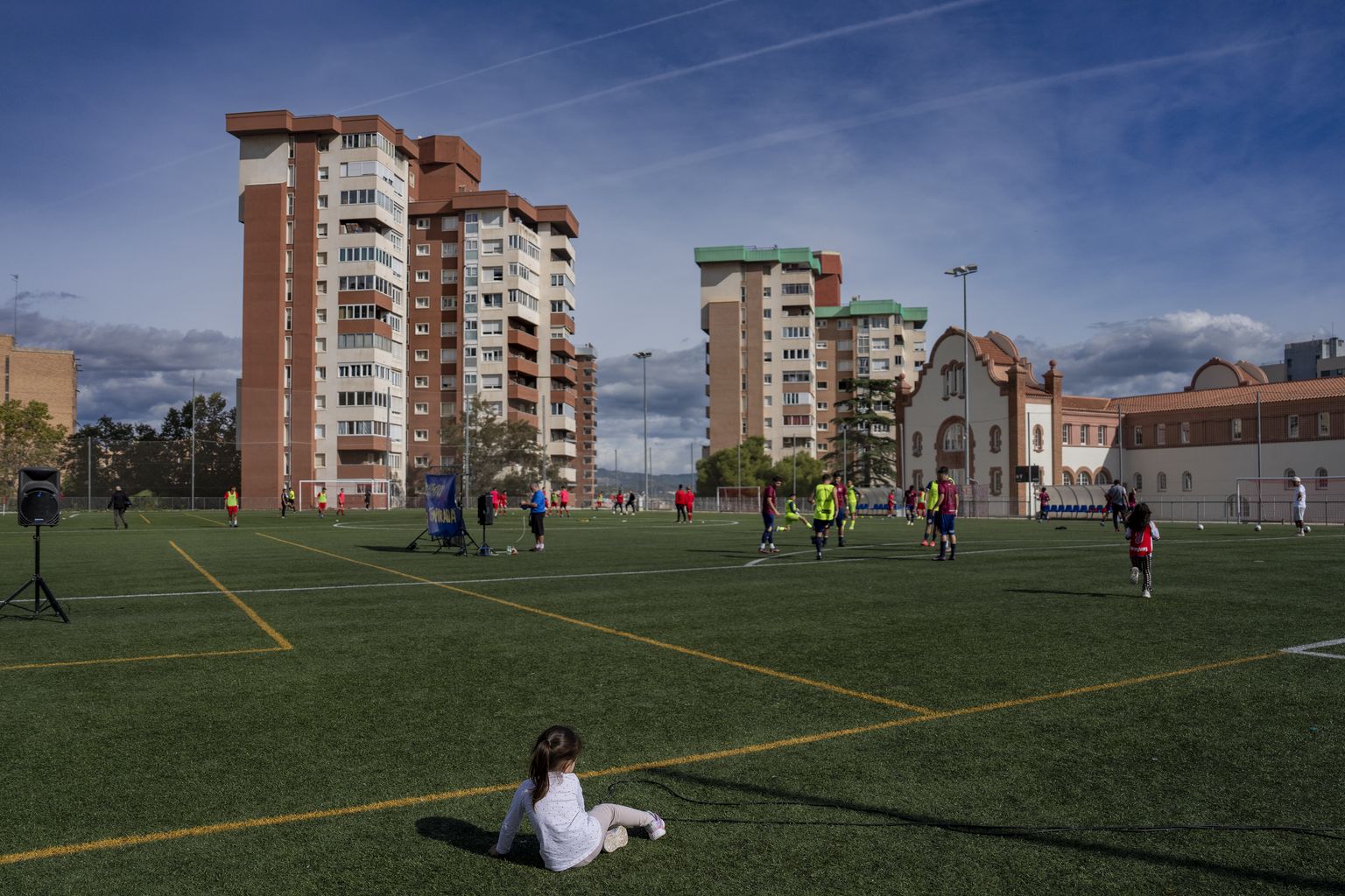 Vista del camp de futbol del C. D. Sant Genís - Penitents