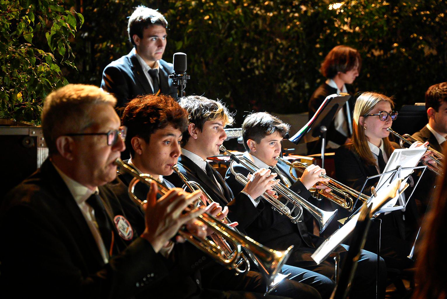 Secció de vent metall de la Banda Simfònica Roquetes - Nou Barris al concert de les Festes de Santa Eulàlia
