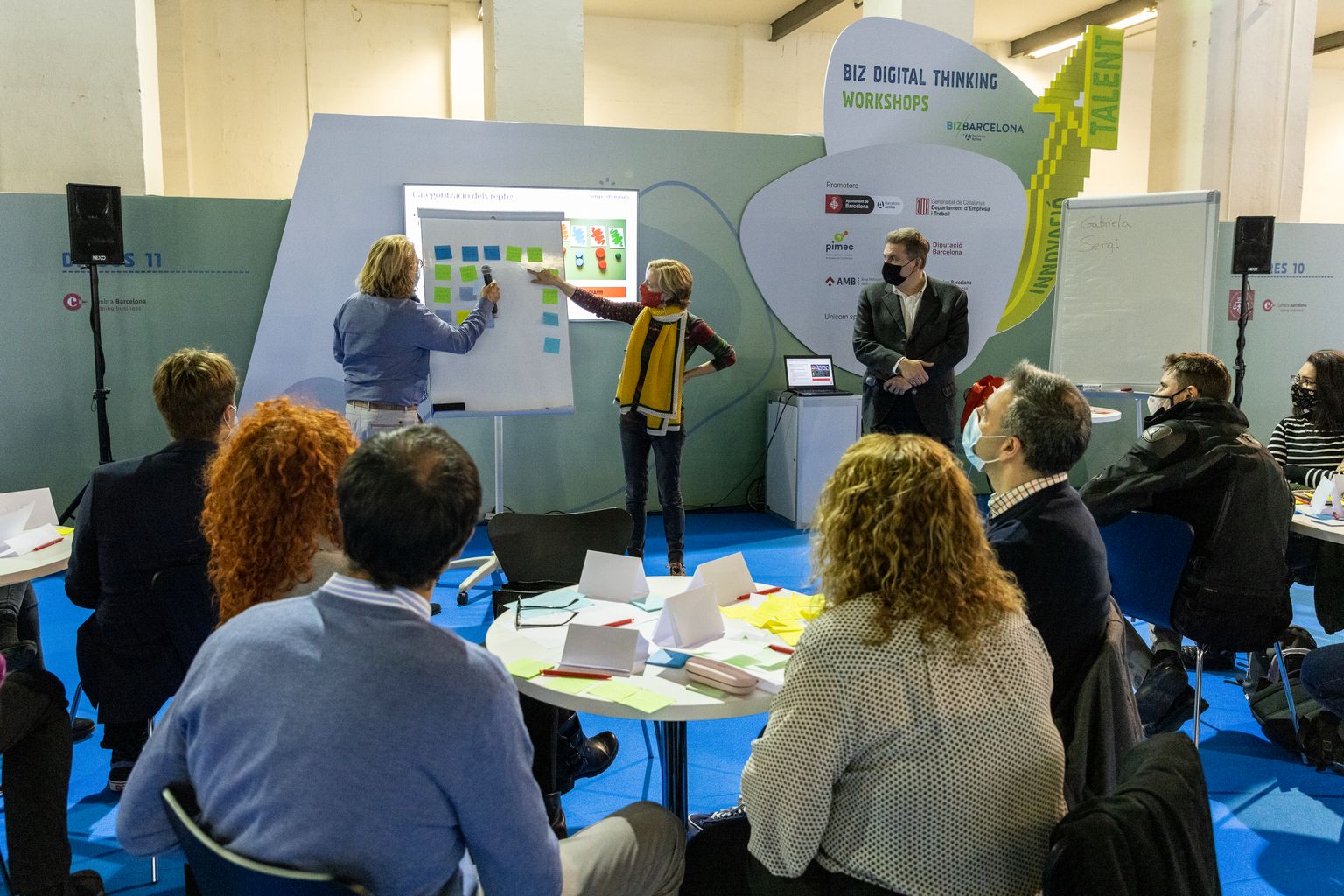 Taller al Bizbarcelona amb la presència d'alguns dels assistents