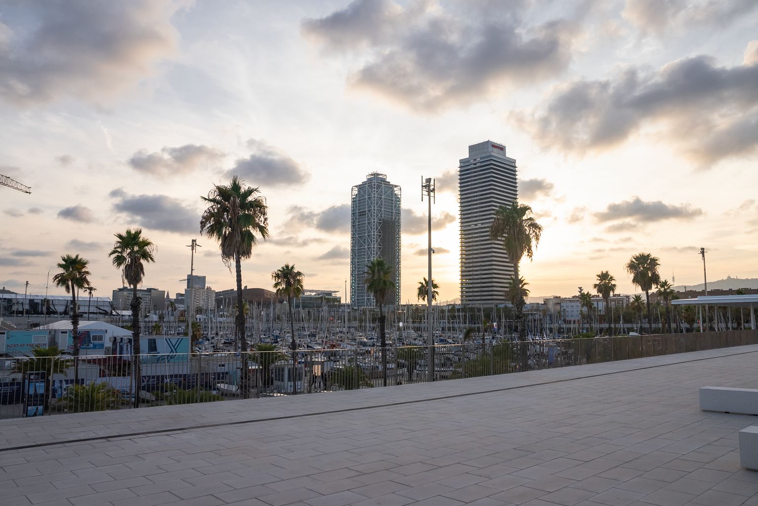 Vistes del Moll de Recer en motiu de l’acte institucional de visita al nou Port Olímpic