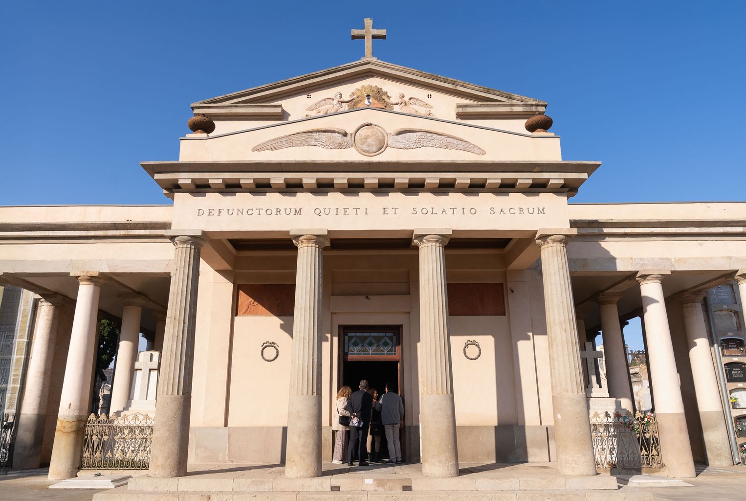 Capella del Cementiri de Poblenou el dia de la presentació del llibre “Art, arquitectura i memòria al servei de la mort”