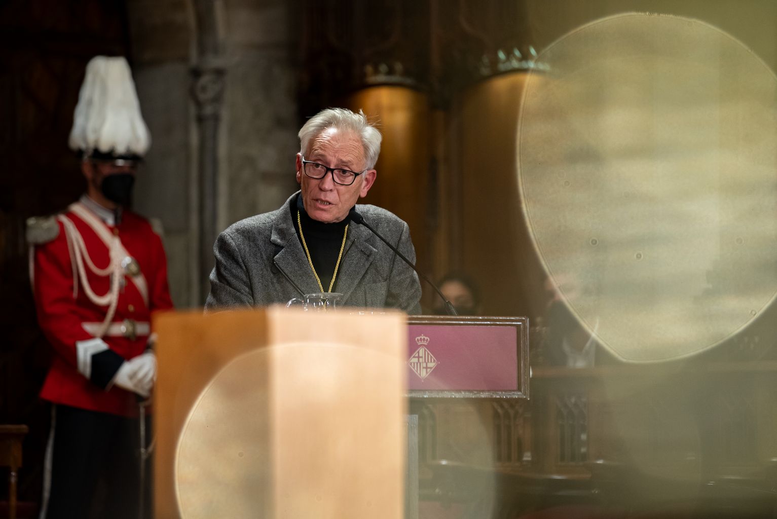 Parlament d'agraïment del Manuel Ibern en rebre la Medalla d'Or al mèrit esportiu