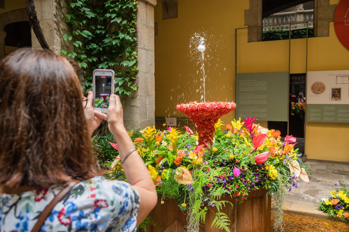 <div class='imageHoverDetail'>
             <p class='imageHoverTitle twoLineBreak'>Una dona fotografia l'ou com balla del pati del Palau del Lloctinent</p>
             <p class='imageHoverAutor oneLineBreak'>Autor: Pep Herrero</p>
             <button class='imageHoverBtn'>Mostra els detalls de la imatge <span class='sr-only'>Una dona fotografia l'ou com balla del pati del Palau del Lloctinent</span></button>
             </div>