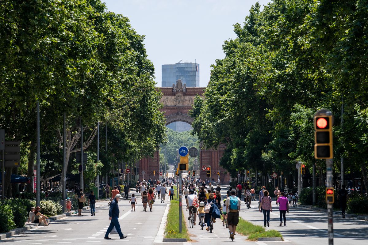 
             Vista del passeig de Sant Joan, que forma part de la xarxa d