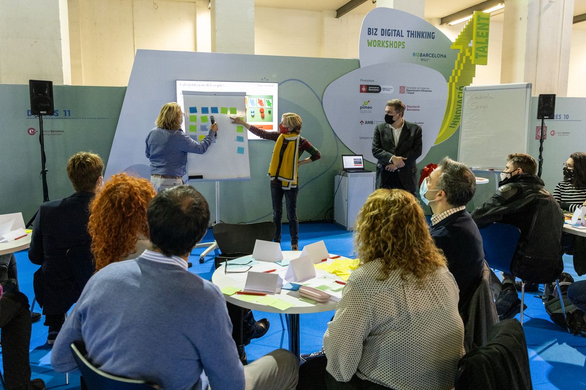 
             Taller al Bizbarcelona amb la presència d
