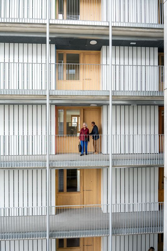 
             Façana dels habitatges socials de l