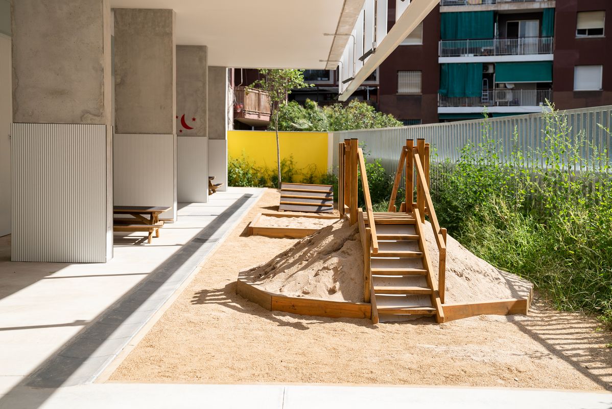 <div class='imageHoverDetail'>
             <p class='imageHoverTitle twoLineBreak'>Pati de l'EBM Els Gats amb jocs infantils</p>
             <p class='imageHoverAutor oneLineBreak'>Autor: Mariona Gil</p>
             <button class='imageHoverBtn'>Mostra els detalls de la imatge <span class='sr-only'>Pati de l'EBM Els Gats amb jocs infantils</span></button>
             </div>