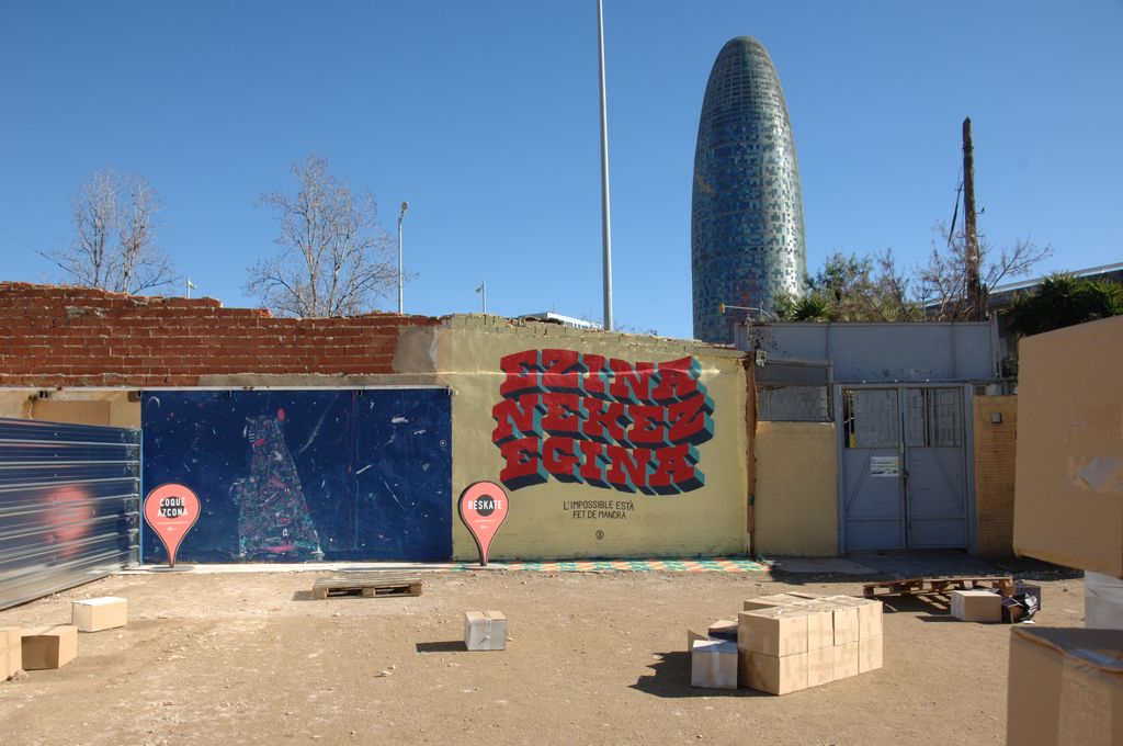 Festival Ús Barcelona, 2014. Obres de Coqué Azcona i Reskate