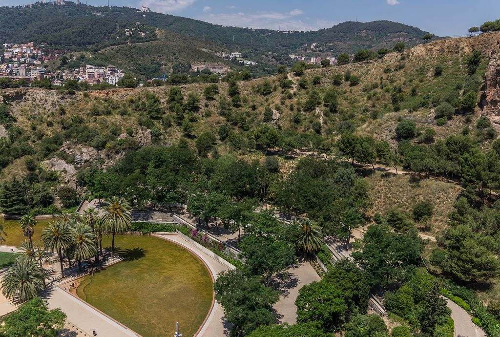 Vista aèria del parc de la Creueta del Coll