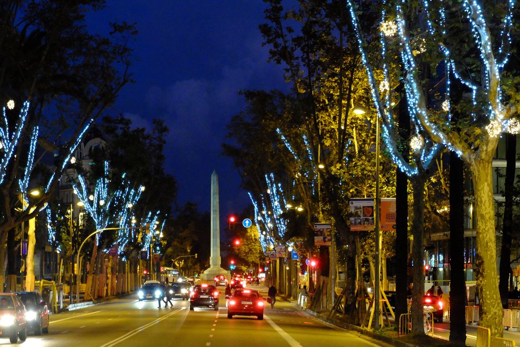 Enllumenat nadalenc de l'avinguda Diagonal