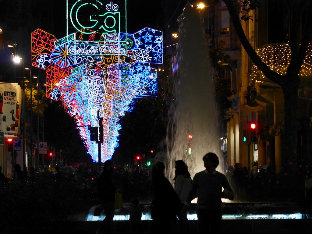 Enllumenat nadalenc dels jardinets de Gràcia