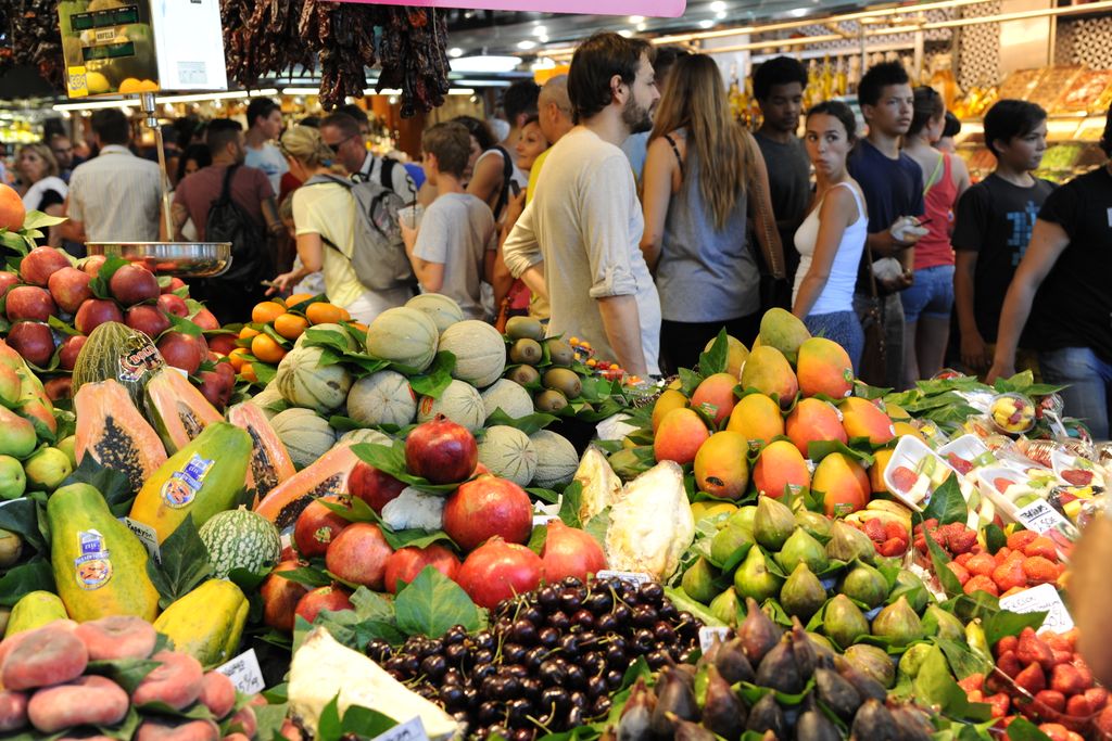 Mercat de la Boqueria. Parades de fruites