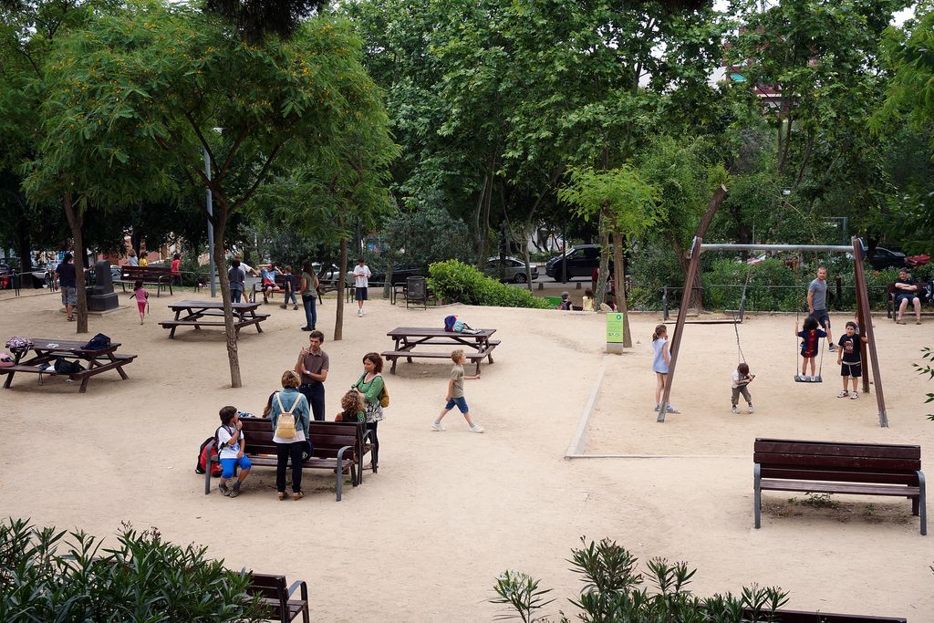 Parc del Guinardó. Zona de jocs infantils