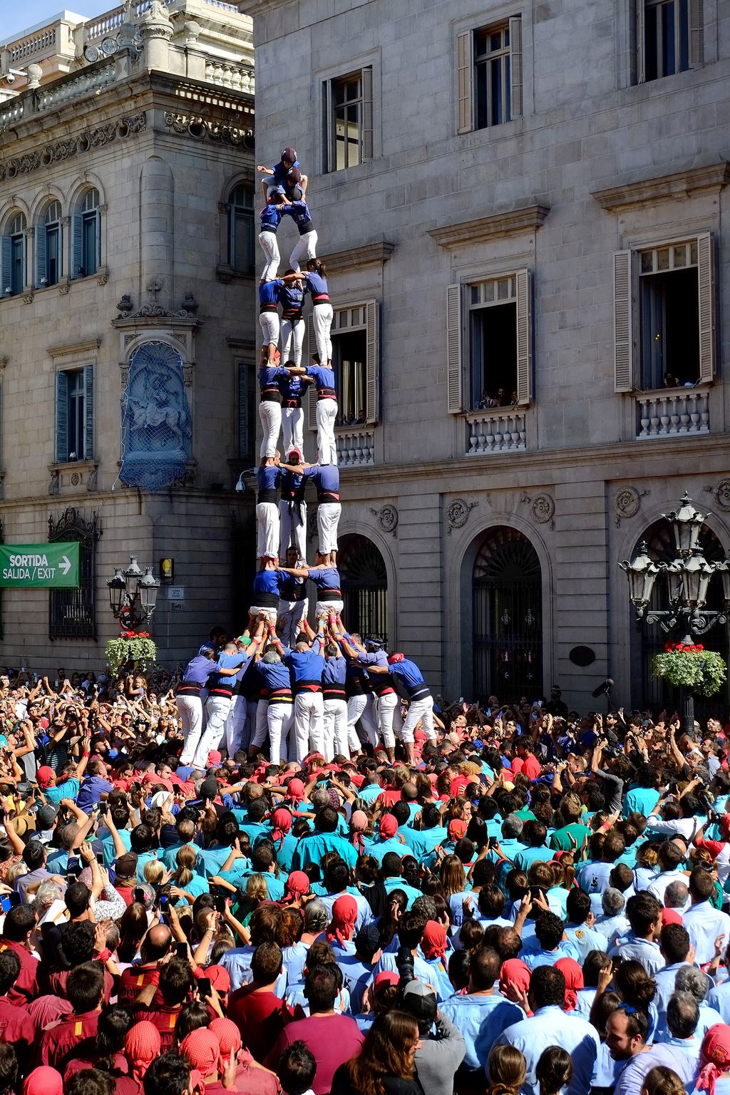 Jornada castellera de la Mercè 2015. Torre dels Castellers de la Vila de Gràcia