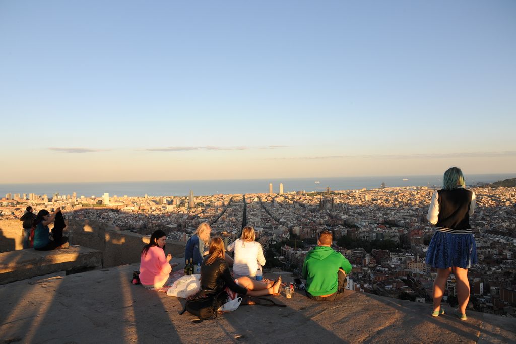 Vistes de Barcelona des del turó de la Rovira