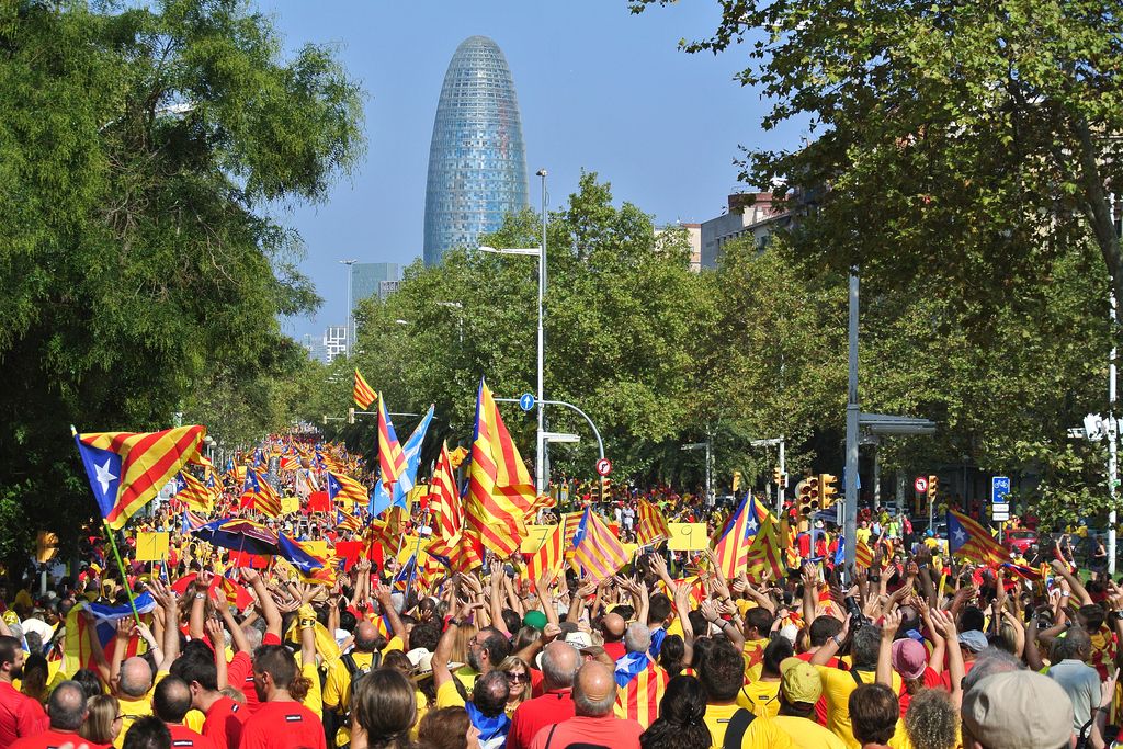 Diada 2014. Diagonal-Marina