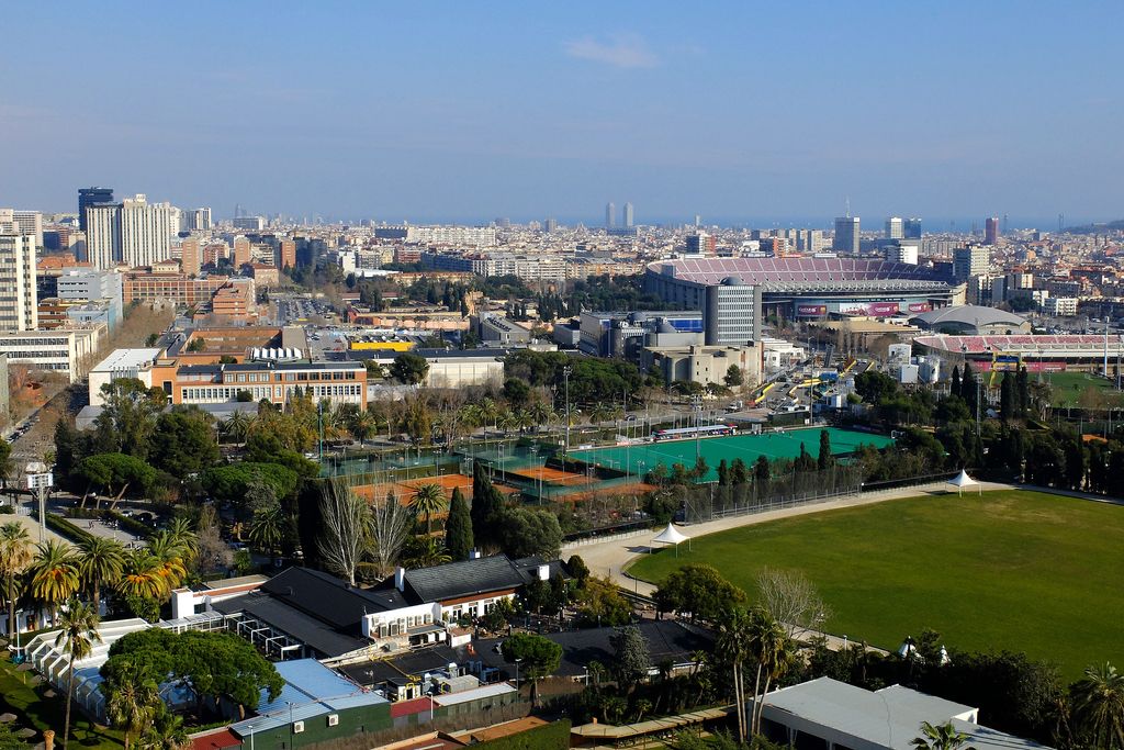 Vista de Barcelona desde el Real Club de Polo de Barcelona