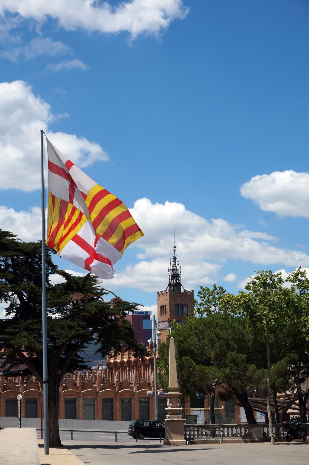 Bandera de Barcelona a Casarramona