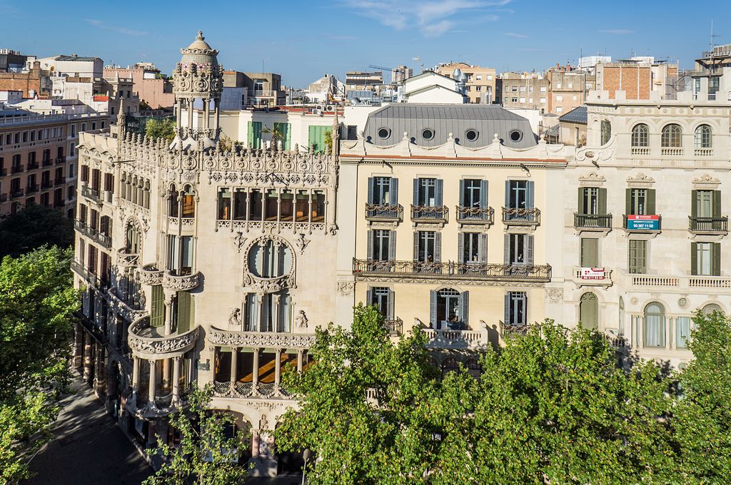 Vista aèria de la Casa Lleó Morera