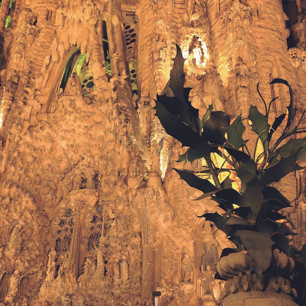 Temple de la Sagrada Família. Detall de la façana del Naixement