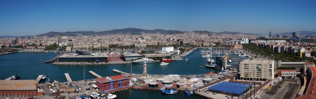 Vista panoràmica del Port de Barcelona