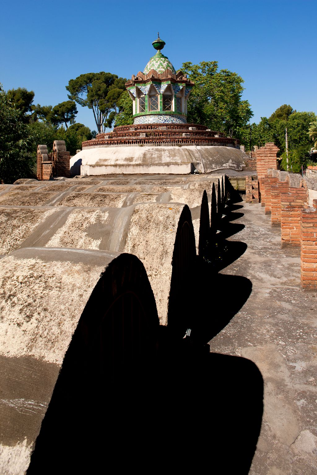 Pavellons Güell. Terrat