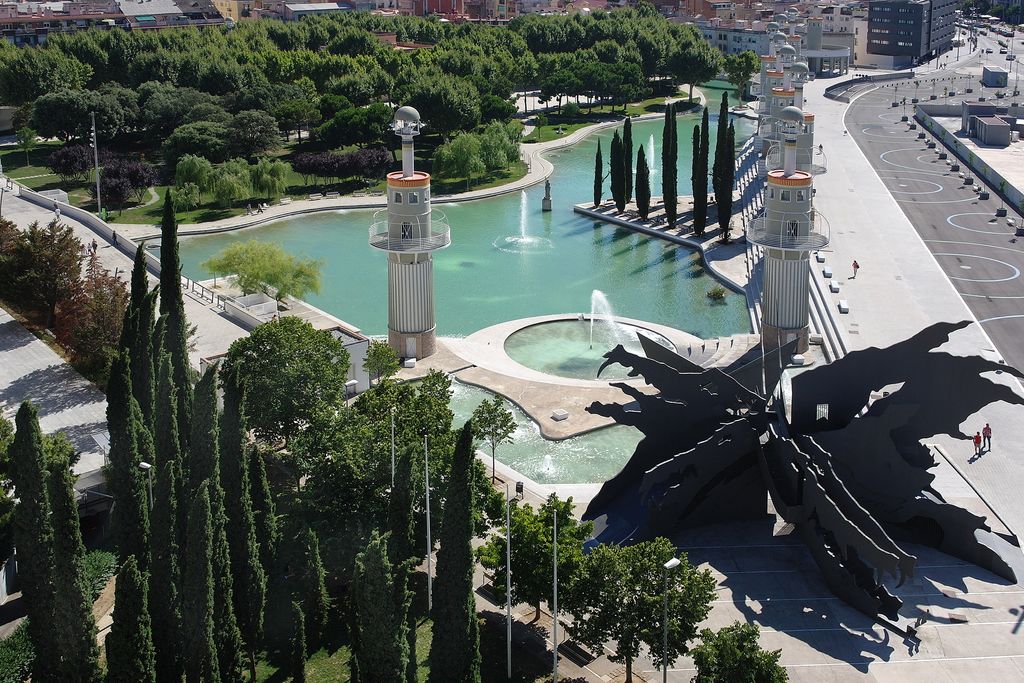 Parc de l'Espanya Industrial. Vista general del parc