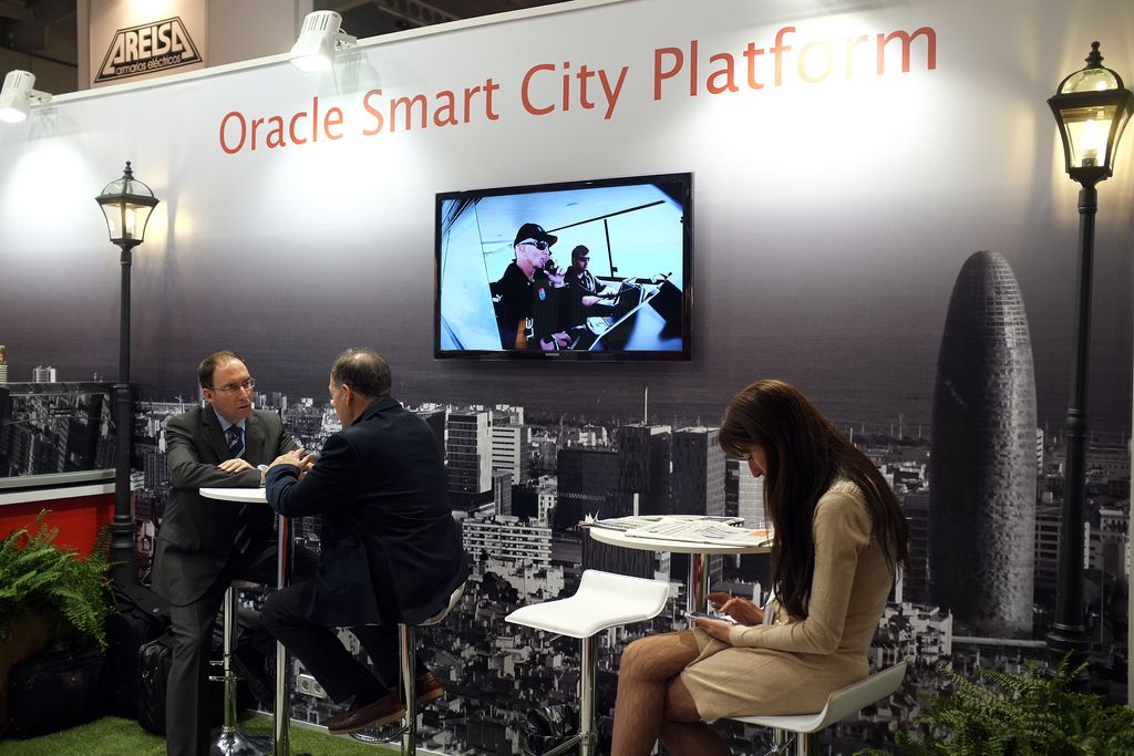 Smart City Expo World Congress. Estand d'Oracle Smart City Platform