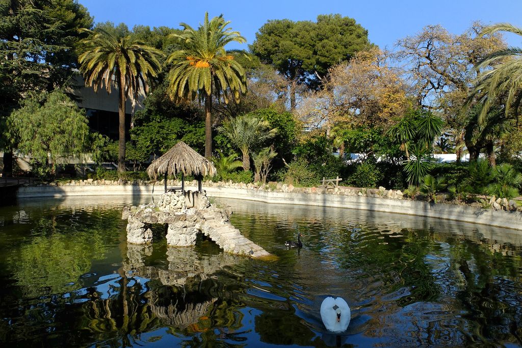 Jardins de Torre Melina. Zona de l'estany