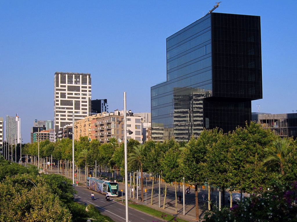 Edificis a la zona de Diagonal Mar