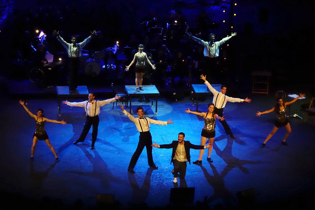 Espectacle "Swing Broadway"al Teatre Grec dins el Festival Grec