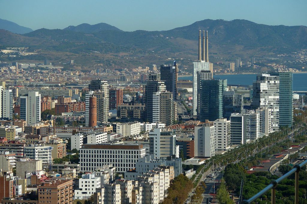 Vista àeria de la zona de Diagonal Mar