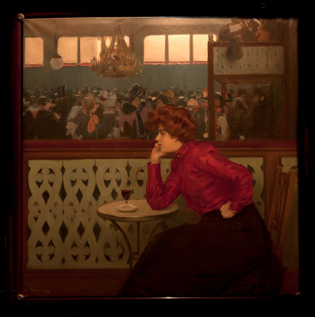 Cercle del Liceu. Quadre de Ramon Casas amb el títol Le moulin de la Galette