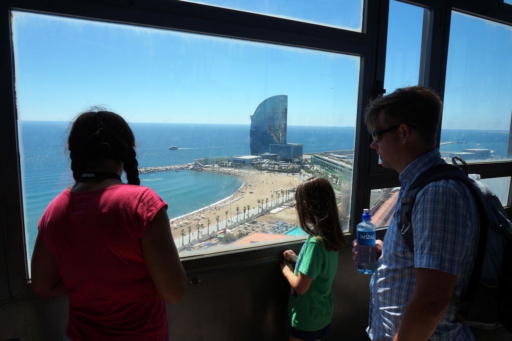 Torre de Sant Sebastià del Telefèric. Vistes