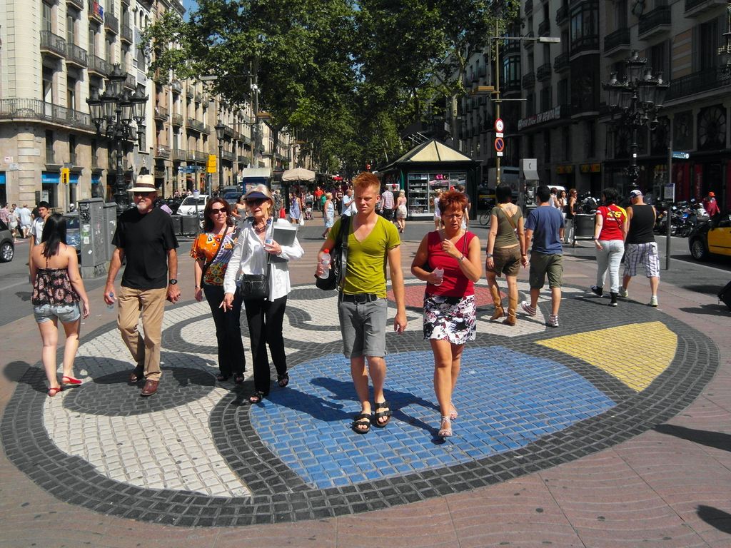 La Rambla Mosaic de Joan Miró al pla de l'Os