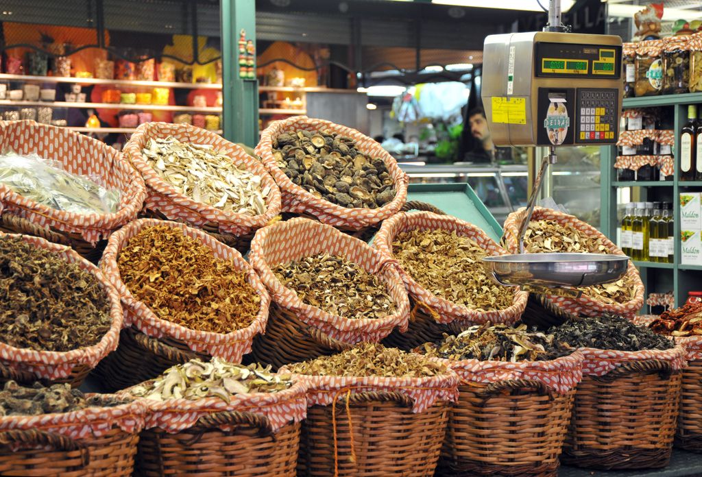 Parades de bolets al Mercat de la Boqueria