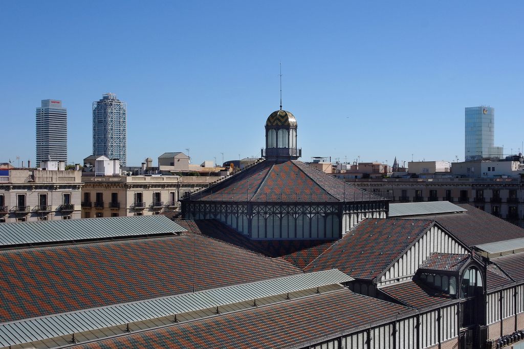 El Born Centre de Cultura i Memòria. Coberta de l'edifici