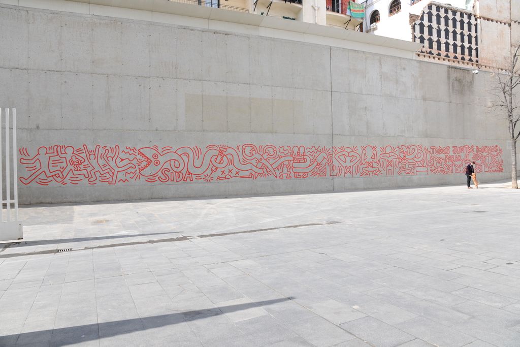 Mural contra la sida de Keith Haring