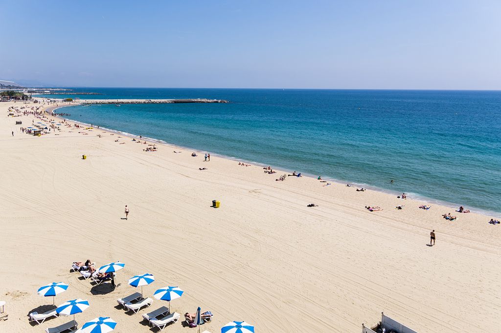 Platja del Bogatell. Vistes aèries