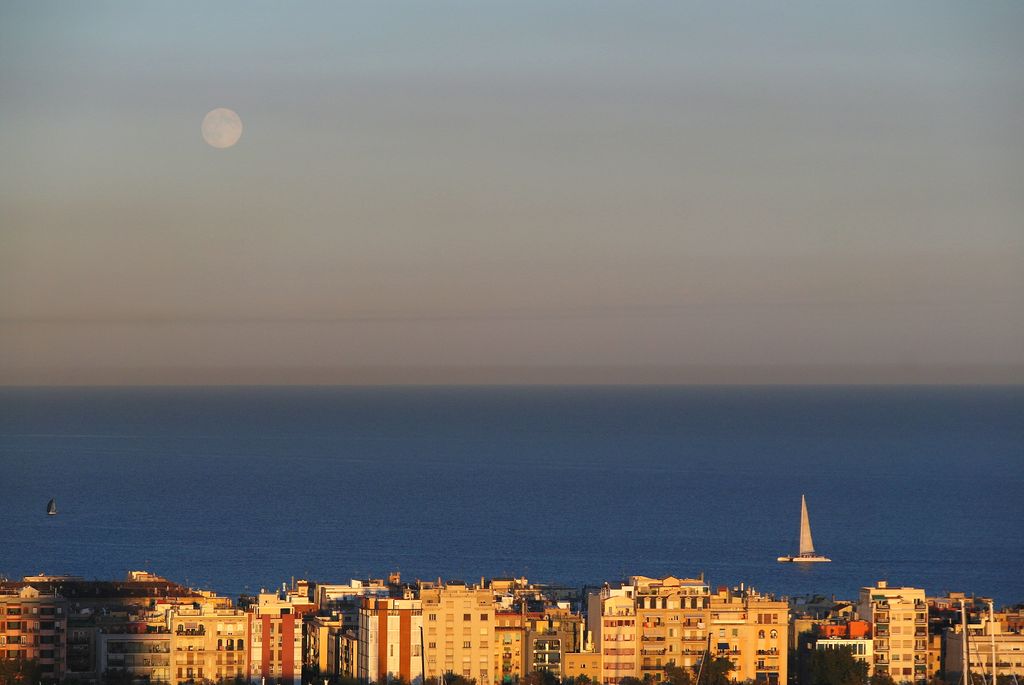 La Barceloneta vista des de la muntanya