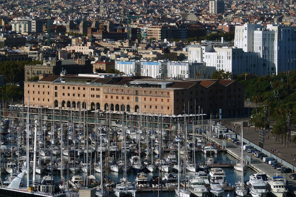 Port Vell i Museu d'Història de Catalunya. Vista aèria