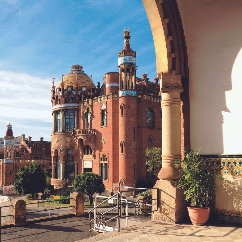 Hospital de Sant Pau. Vista d'un dels pavellons