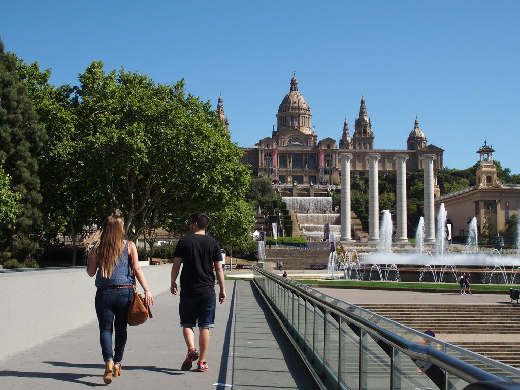 Font Màgica, les Quatre Columnes de Puig i Cadafalch i el Museu Nacional d'Art de Catalunya