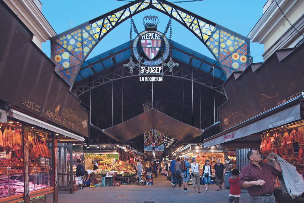 Mercat de la Boqueria. Entrada i parades