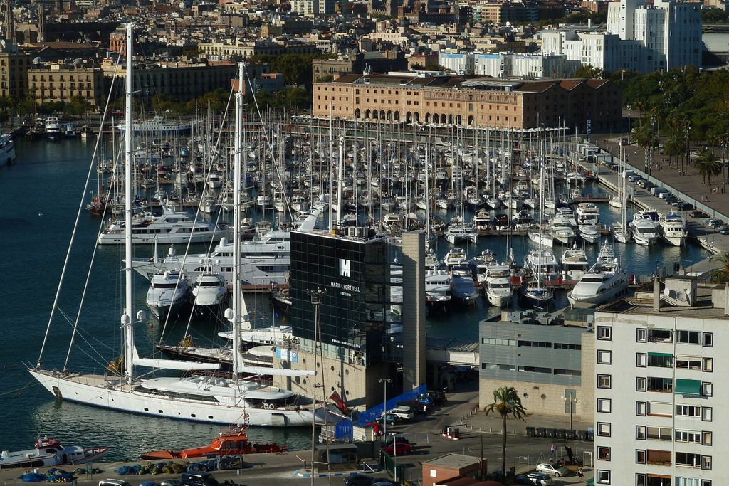 Port Vell i Museu d'Història de Catalunya. Vista aèria